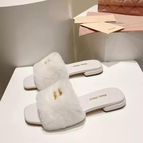 Wholesale MIU MIU Slippers For Women #1371950 $96.00 USD, Wholesale Quality Replica MIU MIU Slippers