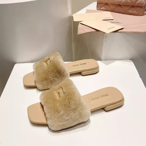 Wholesale MIU MIU Slippers For Women #1371952 $96.00 USD, Wholesale Quality Replica MIU MIU Slippers