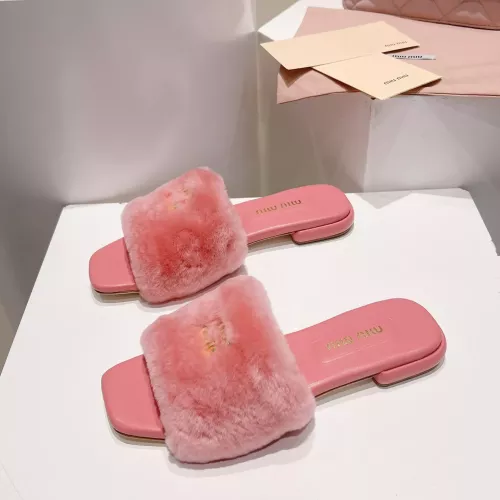 Wholesale MIU MIU Slippers For Women #1371953 $96.00 USD, Wholesale Quality Replica MIU MIU Slippers