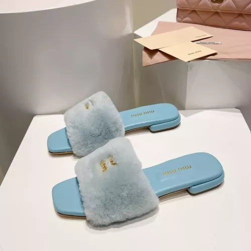 Wholesale MIU MIU Slippers For Women #1371954 $96.00 USD, Wholesale Quality Replica MIU MIU Slippers