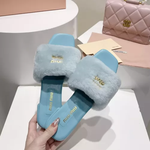Replica MIU MIU Slippers For Women #1371954 $96.00 USD for Wholesale