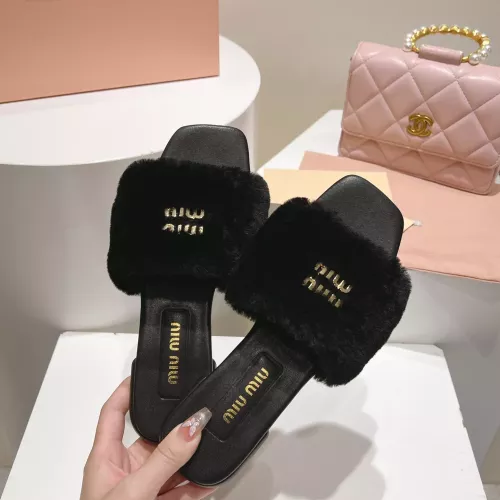 Replica MIU MIU Slippers For Women #1371956 $96.00 USD for Wholesale