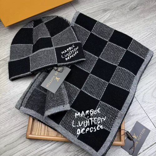 Wholesale Louis Vuitton LV Hat and Scarf Set #1372160 $52.00 USD, Wholesale Quality Replica Louis Vuitton LV Hat and Scarf and Glove Set