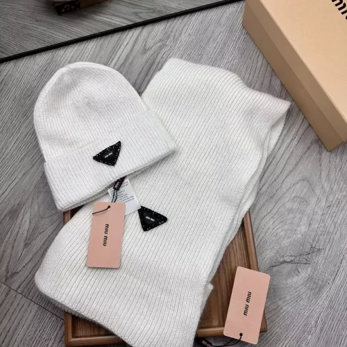Wholesale MIU MIU Hat and Scarf Set #1372201 $52.00 USD, Wholesale Quality Replica MIU MIU Hat and Scarf and Glove Set