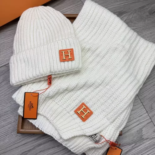 Wholesale Hermes Hat and Scarf Set #1372492 $52.00 USD, Wholesale Quality Replica Hermes Hat and Scarf and Glove Set