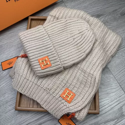Wholesale Hermes Hat and Scarf Set #1372493 $52.00 USD, Wholesale Quality Replica Hermes Hat and Scarf and Glove Set