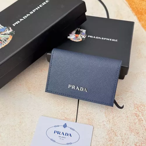Wholesale Prada Wallets In Navy For Men #1372655 $34.00 USD, Wholesale Quality Replica Prada Wallets