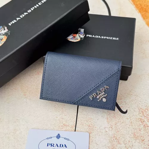 Wholesale Prada Wallets In Navy For Men #1372657 $34.00 USD, Wholesale Quality Replica Prada Wallets