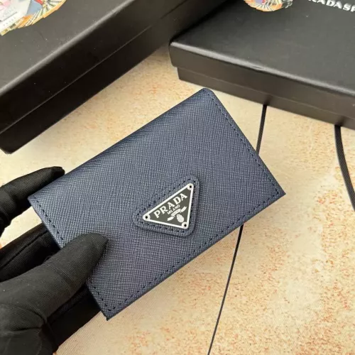 Wholesale Prada Wallets In Navy For Men #1372661 $34.00 USD, Wholesale Quality Replica Prada Wallets