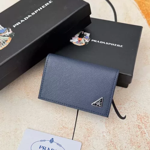 Wholesale Prada Wallets In Navy For Men #1372662 $34.00 USD, Wholesale Quality Replica Prada Wallets