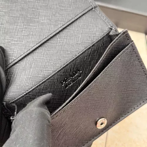 Replica Prada Wallets In Black For Men #1372685 $34.00 USD for Wholesale