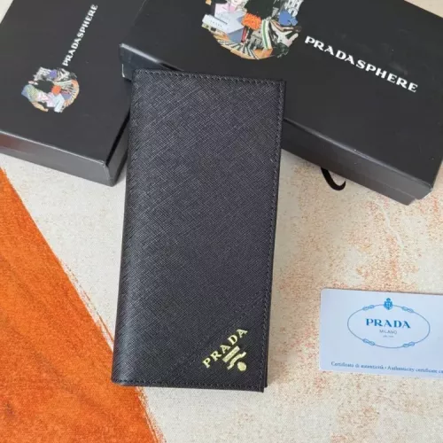 Wholesale Prada Wallets In Black For Men #1372697 $40.00 USD, Wholesale Quality Replica Prada Wallets