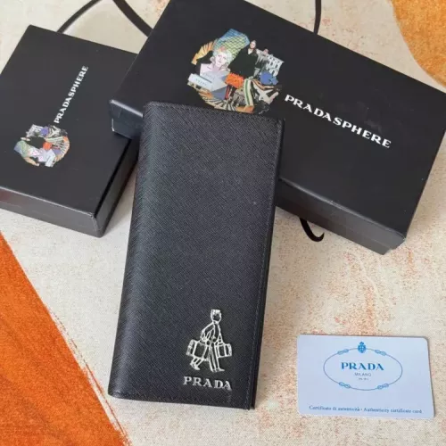 Wholesale Prada Wallets In Black For Men #1372698 $40.00 USD, Wholesale Quality Replica Prada Wallets