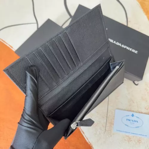 Replica Prada Wallets In Black For Men #1372698 $40.00 USD for Wholesale