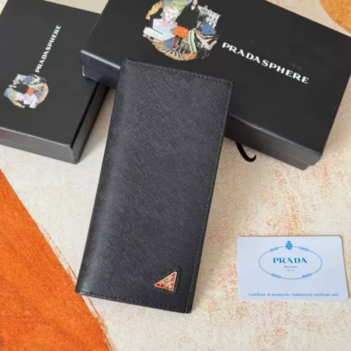 Wholesale Prada Wallets In Black For Men #1372700 $40.00 USD, Wholesale Quality Replica Prada Wallets