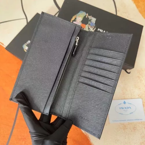 Replica Prada Wallets In Black For Men #1372703 $40.00 USD for Wholesale