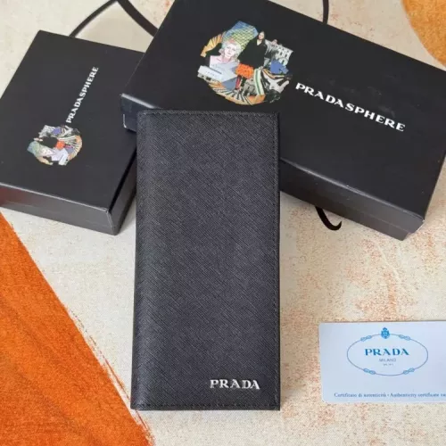 Wholesale Prada Wallets In Black For Men #1372704 $40.00 USD, Wholesale Quality Replica Prada Wallets