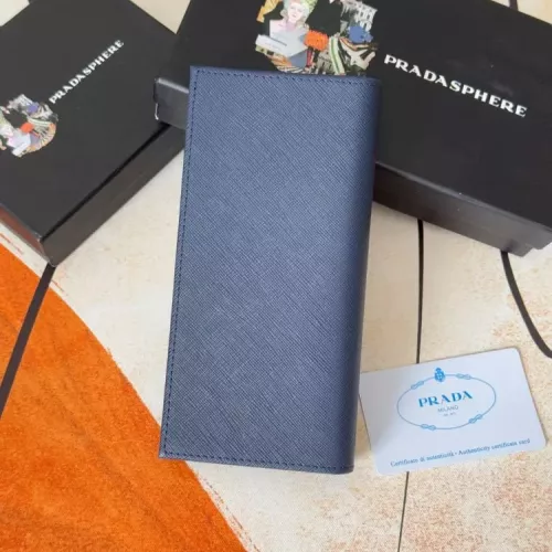 Replica Prada Wallets In Navy For Men #1372709 $40.00 USD for Wholesale