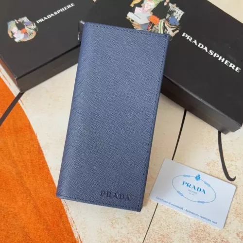 Wholesale Prada Wallets In Navy For Men #1372710 $40.00 USD, Wholesale Quality Replica Prada Wallets