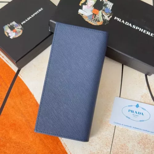 Replica Prada Wallets In Navy For Men #1372710 $40.00 USD for Wholesale