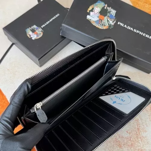 Replica Prada Wallets For Men #1372729 $45.00 USD for Wholesale
