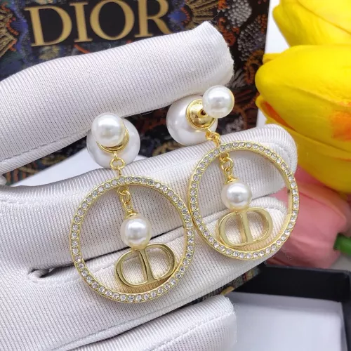 Replica Christian Dior Earrings For Women #1372776 $29.00 USD for Wholesale
