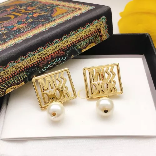Replica Christian Dior Earrings For Women #1372800 $27.00 USD for Wholesale