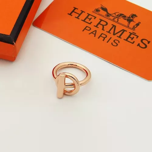 Wholesale Hermes Rings In Rose Gold For Unisex #1372845 $25.00 USD, Wholesale Quality Replica Hermes Rings