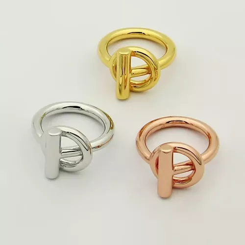 Replica Hermes Rings In Gold For Unisex #1372846 $25.00 USD for Wholesale