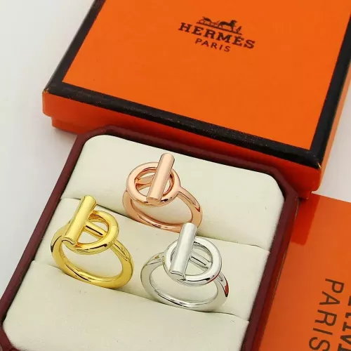 Replica Hermes Rings In Gold For Unisex #1372846 $25.00 USD for Wholesale