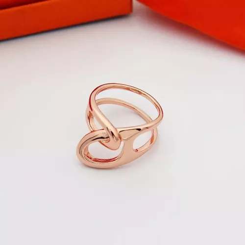 Wholesale Hermes Rings In Rose Gold For Unisex #1372848 $25.00 USD, Wholesale Quality Replica Hermes Rings