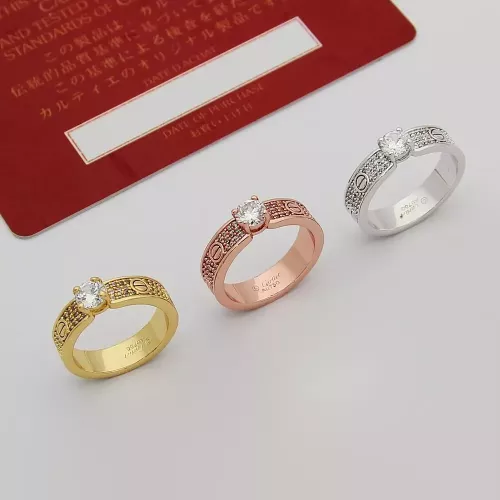 Replica Cartier Rings In Rose Gold #1372990 $25.00 USD for Wholesale