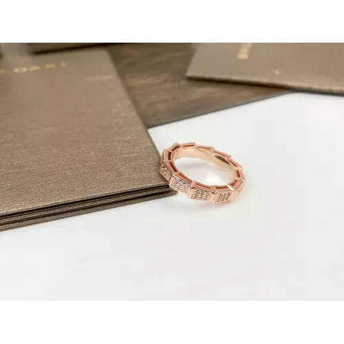 Wholesale Bvlgari Rings In Rose Gold For Women #1373073 $25.00 USD, Wholesale Quality Replica Bvlgari Rings