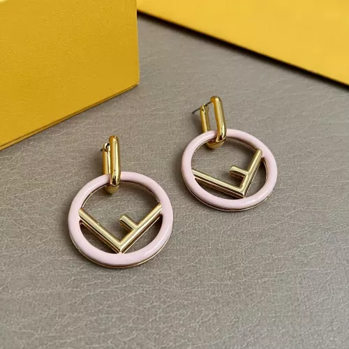 Wholesale Fendi Earrings For Women #1373079 $34.00 USD, Wholesale Quality Replica Fendi Earrings