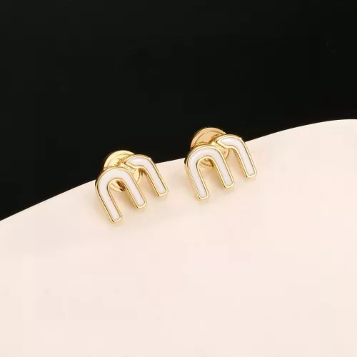 Wholesale MIU MIU Earrings For Women #1373162 $25.00 USD, Wholesale Quality Replica MIU MIU Earrings