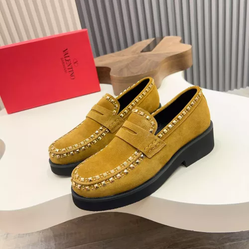 Wholesale Valentino Leather Shoes For Men #1373216 $128.00 USD, Wholesale Quality Replica Valentino Leather Shoes