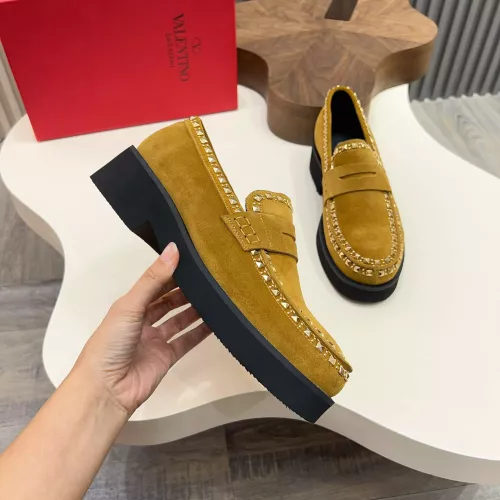Replica Valentino Leather Shoes For Men #1373216 $128.00 USD for Wholesale