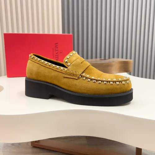 Replica Valentino Leather Shoes For Men #1373216 $128.00 USD for Wholesale
