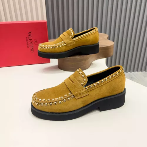 Replica Valentino Leather Shoes For Men #1373216 $128.00 USD for Wholesale