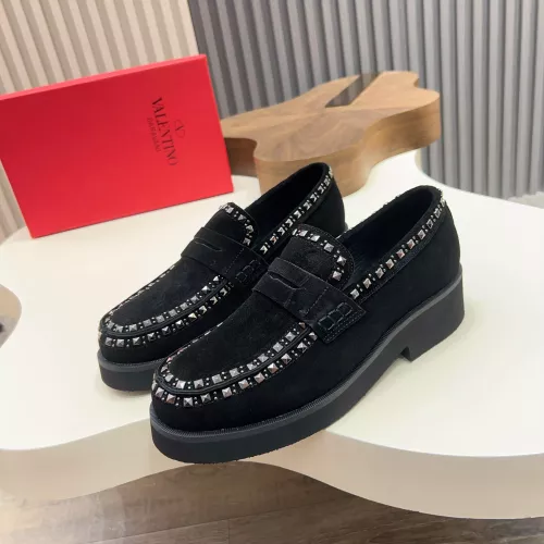 Wholesale Valentino Leather Shoes For Men #1373217 $128.00 USD, Wholesale Quality Replica Valentino Leather Shoes