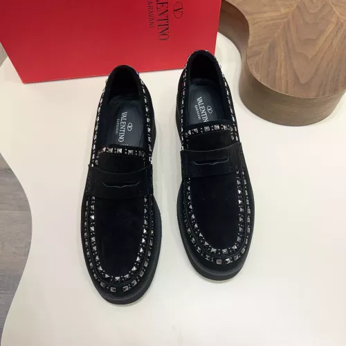 Replica Valentino Leather Shoes For Men #1373217 $128.00 USD for Wholesale