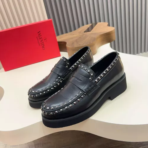 Wholesale Valentino Leather Shoes For Men #1373218 $128.00 USD, Wholesale Quality Replica Valentino Leather Shoes