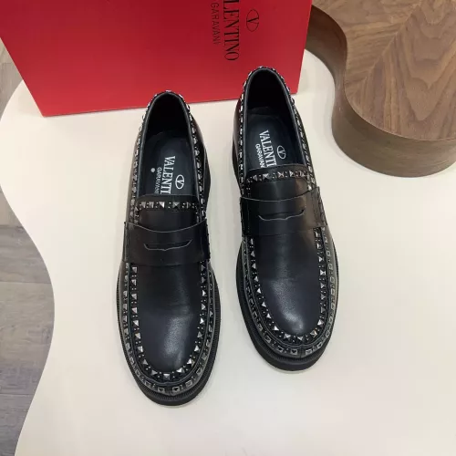 Replica Valentino Leather Shoes For Men #1373218 $128.00 USD for Wholesale