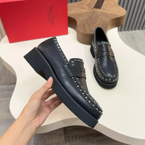 Replica Valentino Leather Shoes For Men #1373218 $128.00 USD for Wholesale