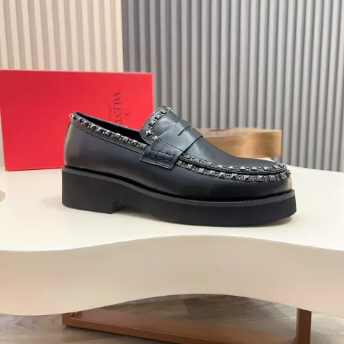 Replica Valentino Leather Shoes For Men #1373218 $128.00 USD for Wholesale