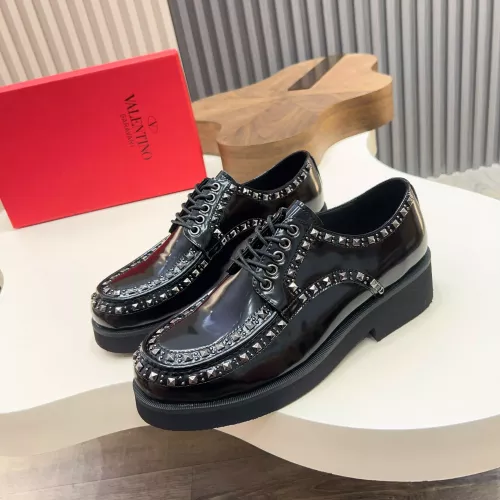 Wholesale Valentino Leather Shoes For Men #1373220 $128.00 USD, Wholesale Quality Replica Valentino Leather Shoes