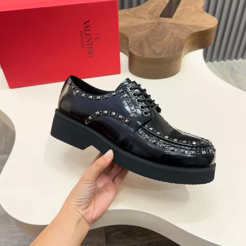 Replica Valentino Leather Shoes For Men #1373220 $128.00 USD for Wholesale