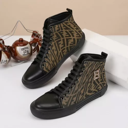 Wholesale Fendi High Tops Casual Shoes For Men #1373356 $76.00 USD, Wholesale Quality Replica Fendi High Tops Casual Shoes