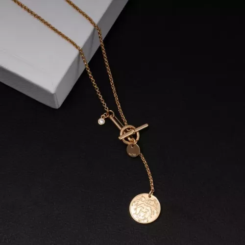 Replica Hermes Necklaces In Rose Gold For Women #1373384 $52.00 USD for Wholesale