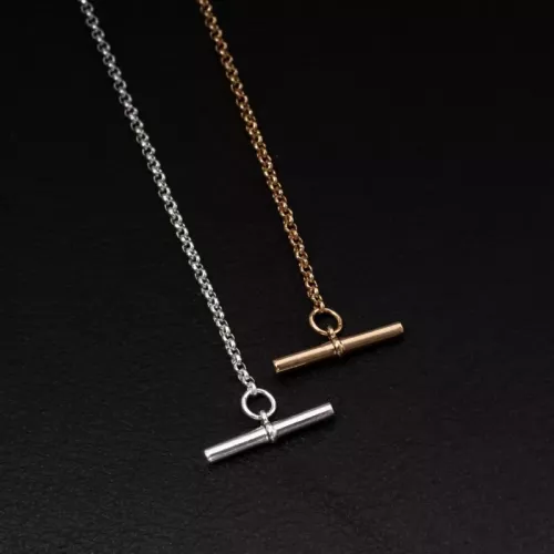 Replica Hermes Necklaces In Rose Gold For Women #1373384 $52.00 USD for Wholesale